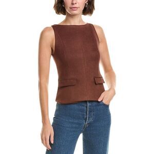 Colette Rose Womens  Zip Top, Brown